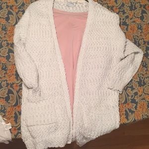 1X Junarose Cozy Popcorn Cardigan w/ Pockets